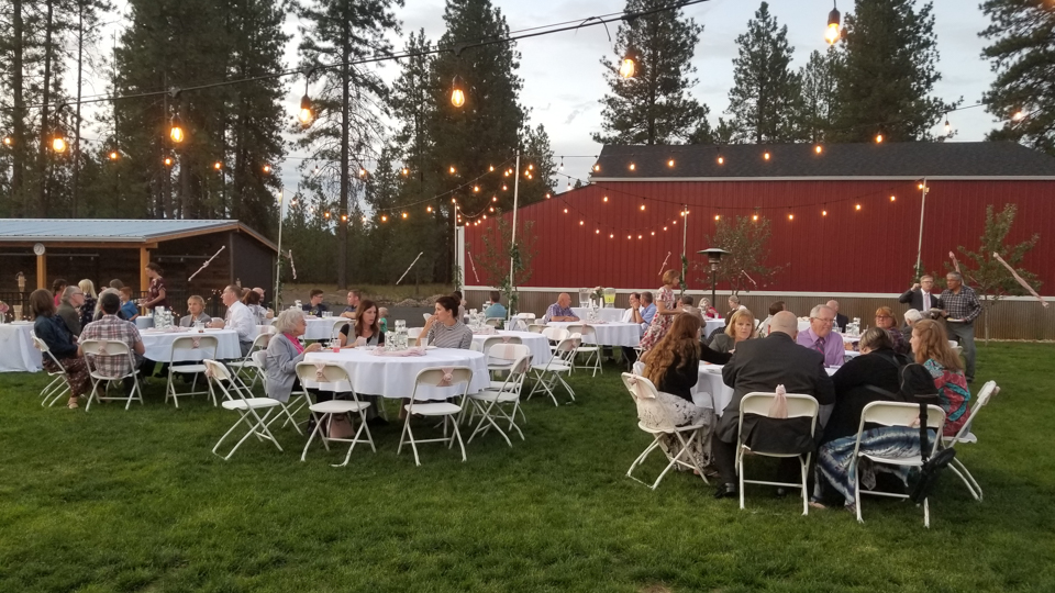 Image of the yard with people there.